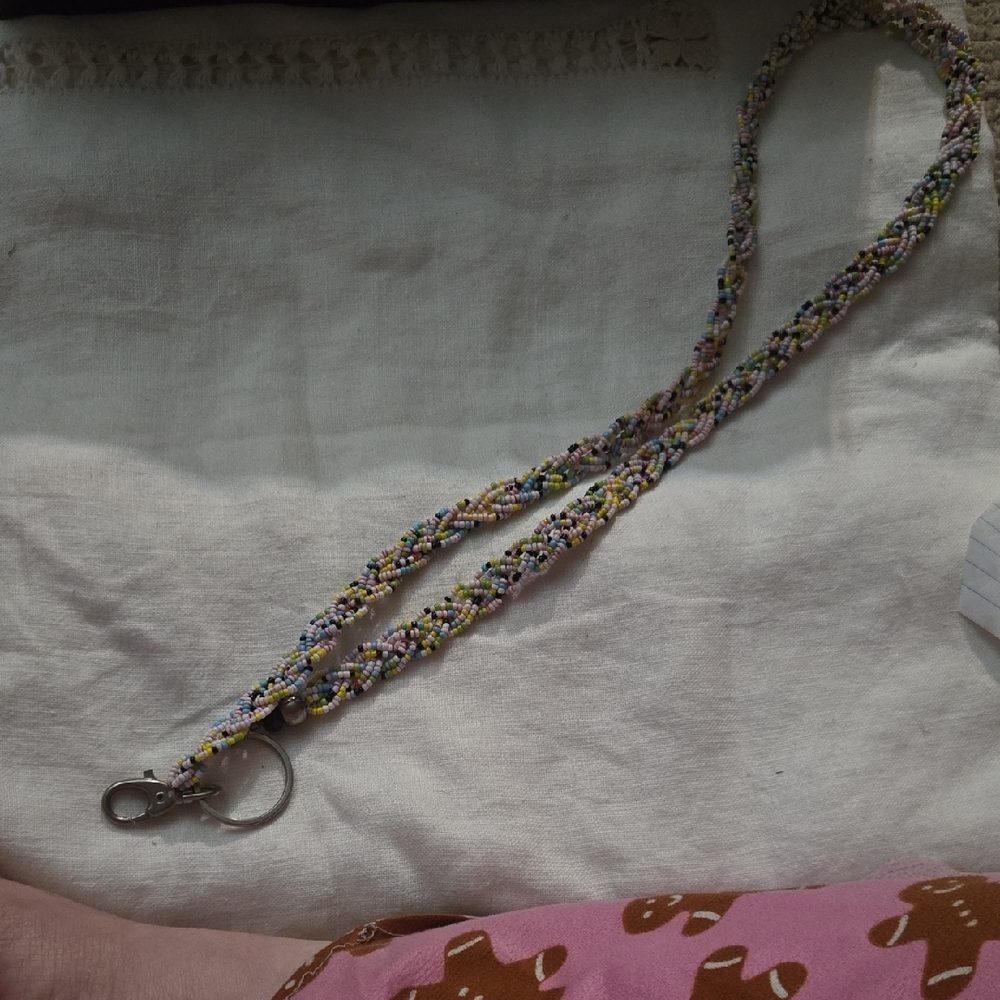 Multicolor Beaded Lanyard